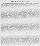 M. W. Gilbert, D. D. [verso].