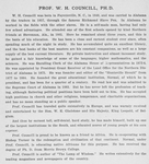 Prof. W. H. Councill [verso].
