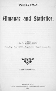 Negro almanac and statistics