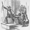 A woman slave on her knees
