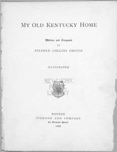 My old Kentucky home