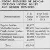 Negro members of Denominations having White and Negro members.