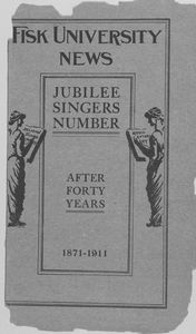 Jubilee Singers number. After forty years, 1871-1911.