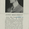 Justus Miles Forman.