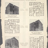 Miscellaneous apartments. The Lafayette, 320 Manhattan Avenue, southeast corner of 114th Street, facing Morningside Park; Typical floor plan; The Versailles, 1845 Seventh Avenue, northeast corner 112th Street; Typical floor plan; The Rochambeau, 312 Manhattan Avenue, northeast corner 113th Street, facing Morningside Park; Typical floor plan.