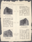 Miscellaneous apartments. The Lafayette, 320 Manhattan Avenue, southeast corner of 114th Street, facing Morningside Park; Typical floor plan; The Versailles, 1845 Seventh Avenue, northeast corner 112th Street; Typical floor plan; The Rochambeau, 312 Manhattan Avenue, northeast corner 113th Street, facing Morningside Park; Typical floor plan.