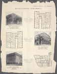 Miscellaneous apartments. The Fontainbleau, 1851 Seventh Avenue, southeast corner 113th Street and Seventh Avenue; Typical floor plan; The Ridgewood, northeast corner 107th Street and Broadway, facing Schuyler Square; Typical floor plan;  The Chantilly, 1855th Seventh Avenue, northeast corner of 113th Street; Typical floor plan.