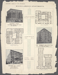 Miscellaneous apartments. Palisade Court, northwest corner 139th Street and Broadway; Typical floor plan; Tintern and Teviot, 2465-2471 Broadway between 91st and 92nd Streets; Typical floor plan; The Trinidad and Yucatan, 501 West 138th Street, northwest corner 138th Street and Amsterdam Avenue; Typical floor plan.