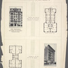 Miscellaneous apartments. The Trouville, 107th Street and Broadway, facing Schuyler Square; Typical floor plan;  The Kiltonga, 540 West 112th Street, near Broadway; Typical floor plan.