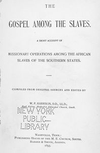 The Gospel among the slaves