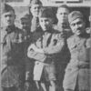 Group of soldiers, the majority of whom assisted in the work of education at Camp Lusitania, St. Nazaire, France.