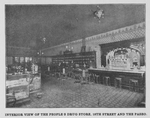 Interior view of the people's drug store, 18th Street and the Paseo.