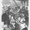 Slaves on landing waiting to board a boat headed to the coast
