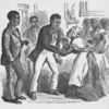 African-American man coming home to his family after many years.