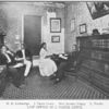 Law office of J. Vance Lewis; H. H. Letheridge, L. Franks, conferring with J. Vance Lewis; Miss Bernice Griggs, stenographer