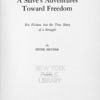 A slave's adventures toward freedom