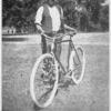 Equipped with the fastest steed of days past, Peter Bruner was the fleet and much-wanted messenger "boy" of Miami University folks.