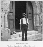 Peter Bruner while serving as janitor at Miami University.