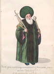 Sheik [sheyh], qui vient expressement d'Iconium [Konya] pour ceindre l'épée au G.S. à ses avénèments au trône. [12]