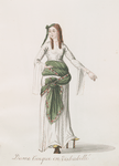 Dame turque en deshabillé. Wearing high plarform bath shoes. [75]