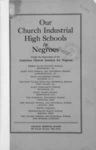 Our church industrial high schools for Negroes