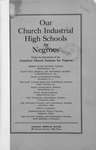 Our Church Industrial High Schools for Negroes