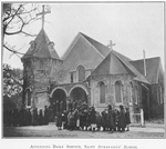 Attending daily services, Saint Athanasius' School; [Brunswick, Georgia.]