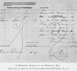 A depositor's account in the Freedman's Bank; [Facsimile of original in the Treasury Department, Washington, D.C.]