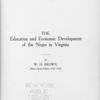 The education and economic development of the Negro in Virginia