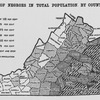 Per cent of negroes in total population by counties: 1920.