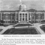 Tompkins Memorial Hall, Hampton Institute [sic]