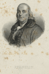 Benjamin Franklin [with fur collar].