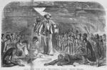 Scene in the hold of the "blood-stained Gloria" (Middle passage)