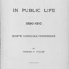 Twenty years in public life, 1890-1910, title page