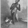 Slave kneeling and praying.