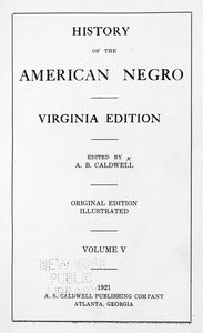 History of the American Negro : Virginia edition