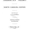 History of the American Negro; North Carolina edition, title page