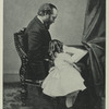 Garfield in 1867, with his daughter.