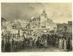 Georgie. Maidan, place du Bazar, a Tiflis.