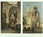 Armenie. Eglise d'Etchmeadzine (deux vues).