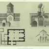 Georgie. Plan, coupe et exterieur de l'eglise de Bethanie.