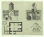 Georgie. Plan, coupe et exterieur de l'eglise de Bethanie.