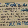 George I, King of England.