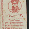 George IV, King of England.