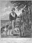 The author in conversation with a private soldier of the Black Army on his Excursion in St. Domingo.