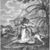 Blood Hounds attacking a Black Family in the Woods.