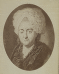 Goethe's mother.