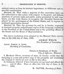 Letter from H.R. Gamble, governor of Missouri