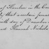 Birth Certificate for child named Mary, born to Hannah Nichols, signed by Peter Myer, Harlem, New York