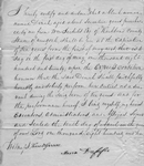 Certificate of freedom in ten years for woman named Dinah, signed by Maria Duffie